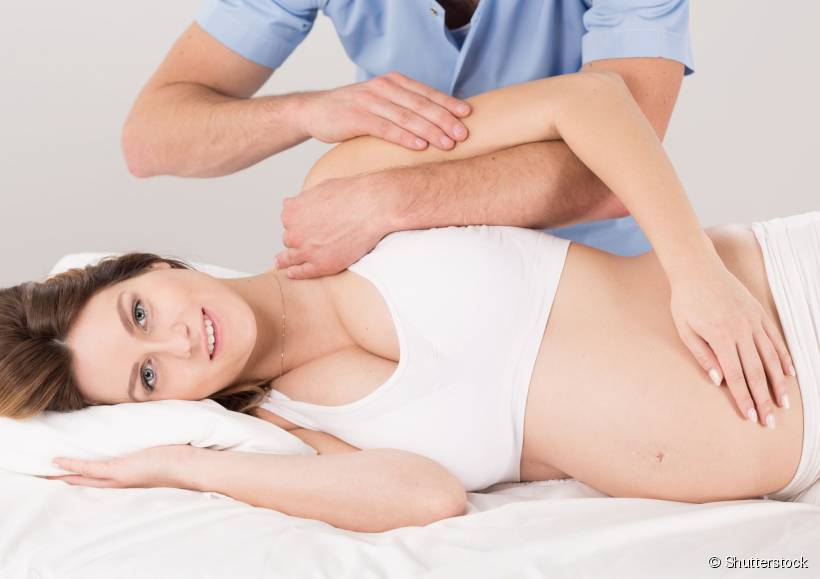 Drenagem linfática para eliminar inchaços na gravidez